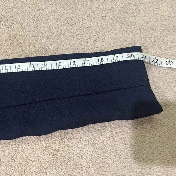 Anthropologie Wellesley Pleated Peacoat in Navy Blue - Women's Size Extra Small - Picture 9 of 10